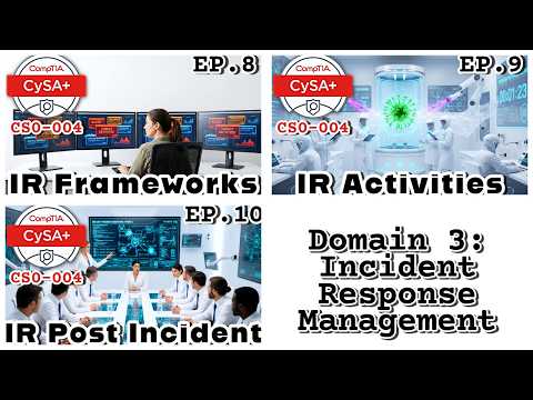 Full CySa+ (CS0-004) Domain 3: Incident Response Management