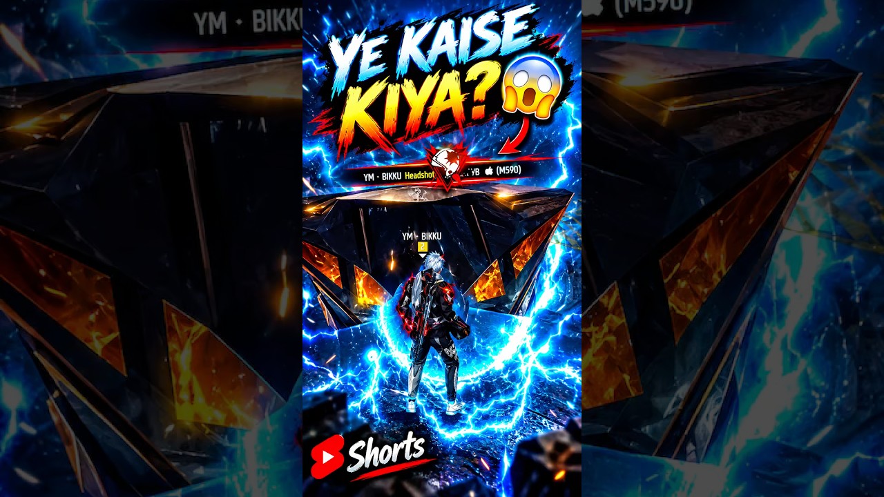 😱 YE HEADSHOT KAISE KIYA?! ⚡🔥 | M590 ONE TAP | FREE FIRE #shorts #explore #trending