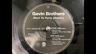Gavin Brothers – Start To Party (DJ Hitch Hiker Club Mix) - Ultraphonic 1997