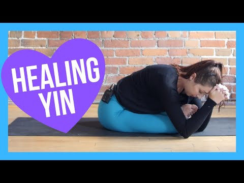 Yin Yoga & Affirmations for HEALING - Full Body NO PROPS Yin thumbnail