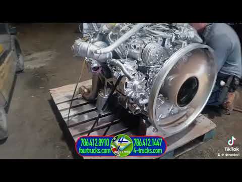 7879-0710252 USED 2008-2009 MITSUBISHI 4M50-6AT8 ENGINE, 4 CYLINDER TURBO CHARGED