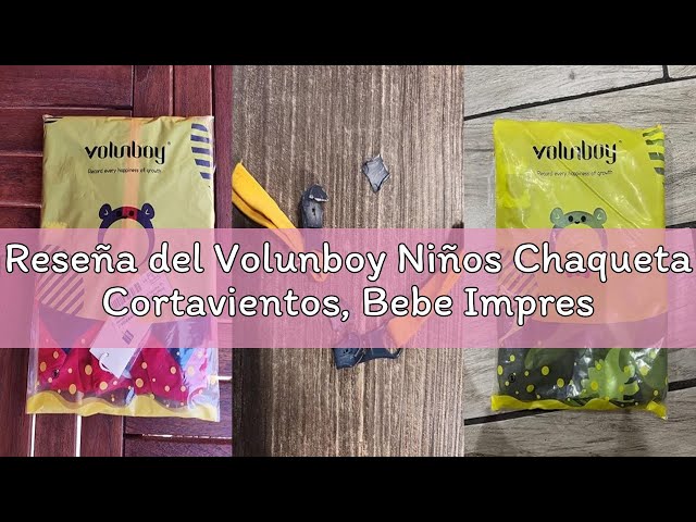 Vídeo relacionado con Volunboy Niños Chaqueta Cortavientos, Bebe Impresión Abrigos Prueba Viento Cazadora(18-24 meses,Azul Marino2,Tamaño 90)