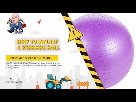 HOW TO INFLATE A EXERCISE BALL #shorts