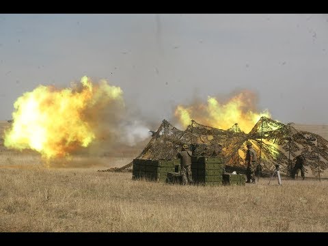 Tragere cu obuzierul cal.152 mm