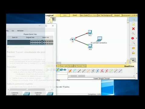 5.2.2.8 Packet Tracer resolución de problemas de la seguridad de puertos de un switch