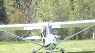 preview picture of video 'Challenger II Ultralight Landing  Nova Scotia Brn2flyul'