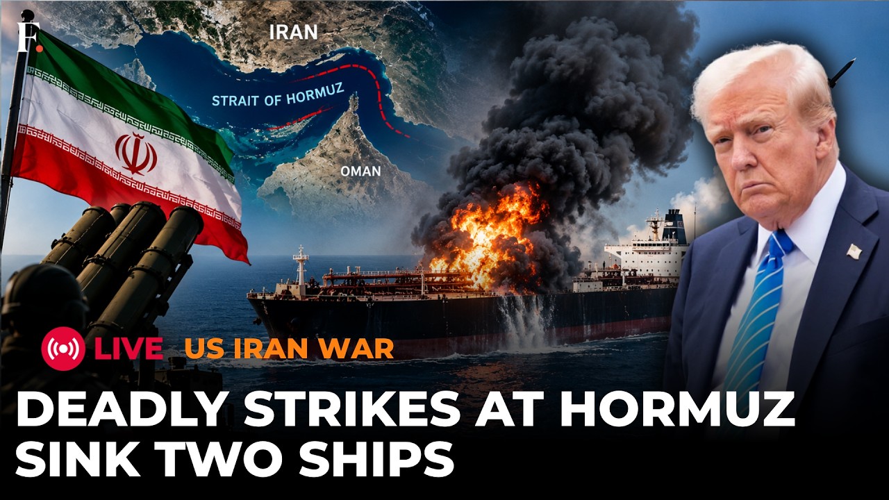 BREAKING LIVE: Two Ships Sink Near Strait of Hormuz After Projectile Strikes | US IRAN WAR