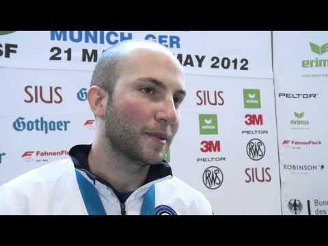 50m Rifle 3 Positions Men Interview (ITA) - ISSF Rifle&Pistol World Cup 2012, Munich (GER)