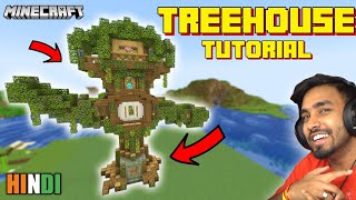How To Make Tree House Like Techno Gamerz in Minec
