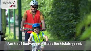 Video Film Kinder lernen Rad fahren: Grundregeln