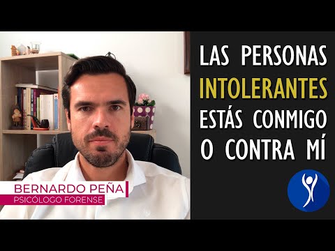 INTOLERANT people. You're either with me or against me.