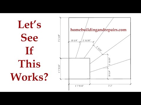 How To Layout And Design Five Step Winder Section of Stairway - Building Education Ideas