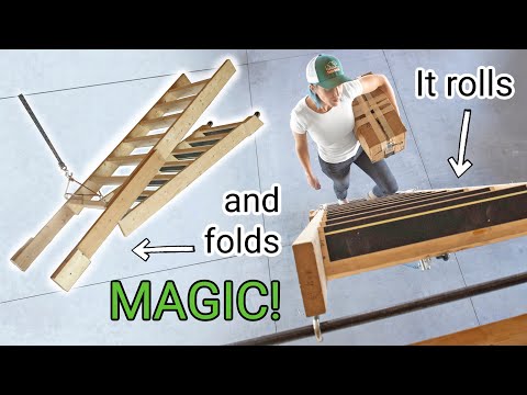 MAGIC Folding Rolling Staircase for Loft