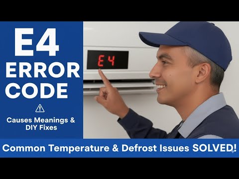 AC E4 Error Code Explained Causes Meanings & DIY Fixes for Common Temperature, Defrost Issues