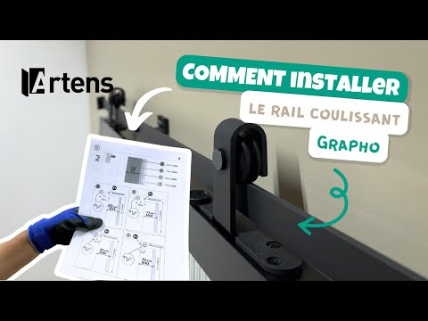 🛠 TUTORIAL – How to install the timeless GRAPHO sliding rail for a design Artens sliding door ?