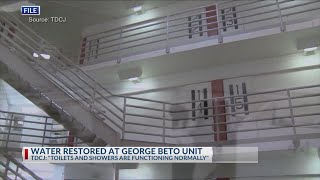 TDCJ reports water restoration at George Beto Unit near Palestine
