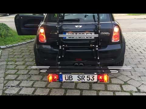 Tieflader für Paulchen Heckträger am Mini Cooper S R53 1. Generation