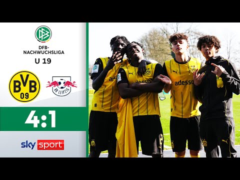 BVB-Sieg dank Cherny-Hattrick! | Borussia Dortmund U 19 - RB Leipzig U 19 | U 19-DFB-Nachwuchsliga