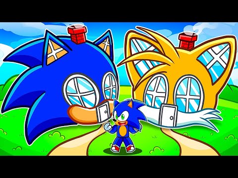 Casa de SONIC vs Casa de TAILS en Roblox!
