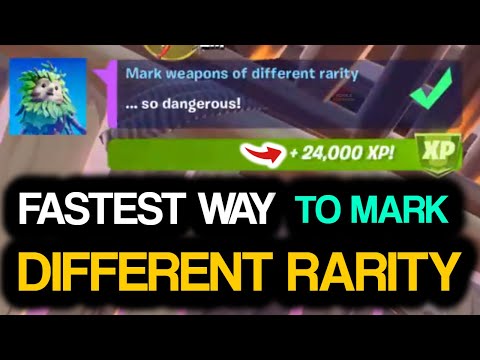 Mark Weapons of DIFFERENT RARITY! Fastest Way to MARK WEAPONS of Different Rarity in Fortnite!