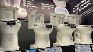 Toilets at Lowe’s 