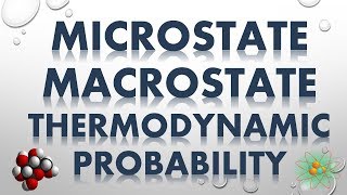 MICROSTATE MACROSTATE AND THERMODYNAMIC PROBABILIT