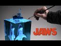 I made a JAWS Shark Diorama / Polymer Clay / Resin