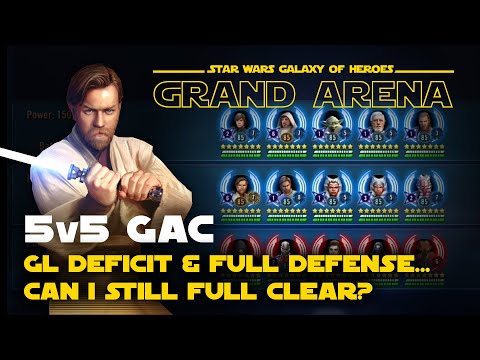 My opponent went full defense! 5v5 GAC Action | SWGOH Grand Arena