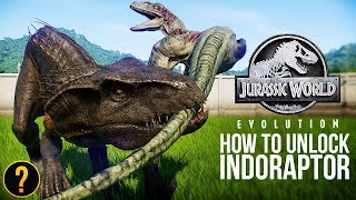 HOW TO UNLOCK THE INDORAPTOR | Jurassic World: Evolution Fallen Kingdom DLC