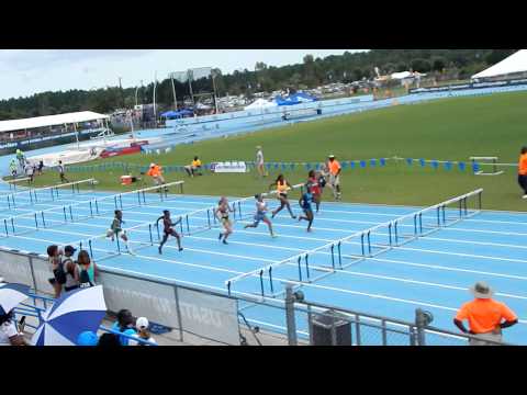 2015 USATF Junior Olympics Jacksonville, FL 13-14 Girls 100 Meter Hurdles Heat 3 Semi-Finals 7/31/15