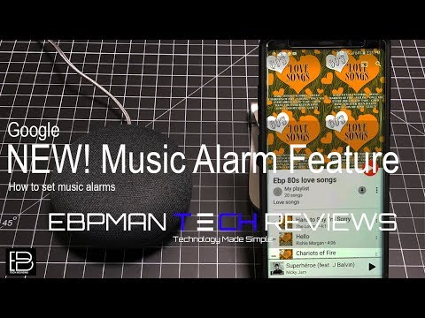 Google Home & Google Mini New Alarm Feature!  How to set music alarms