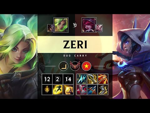 Zeri ADC vs Xayah: Triple Kill, Unstoppable - VN Grandmaster Patch 14.24