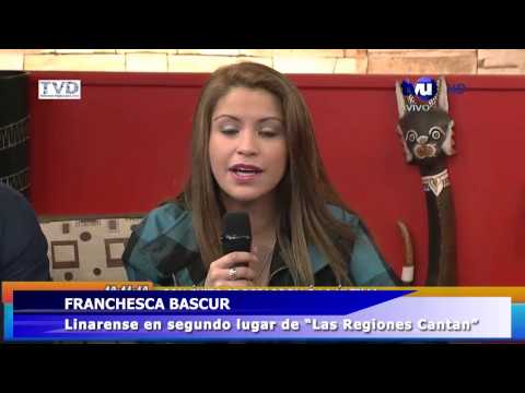 FRANCHESCA BASCUR EN LAS REGIONES CANTAN