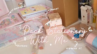Pack Stationery with Me + Organizing My Stationeries