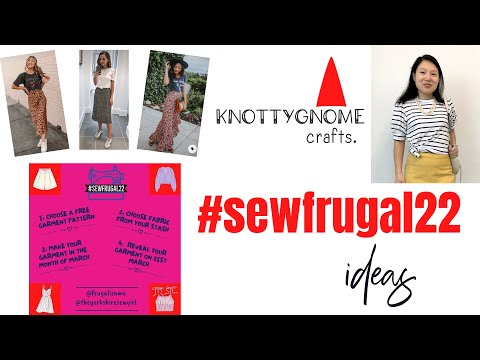 Sewing a Spring Outfit from Free Patterns #sewfrugal22