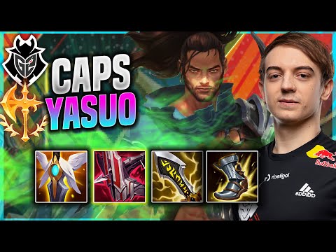 CAPS IS A MONSTER WITH YASUO MID! - G2 Caps Plays Yasuo MID vs Annie! | Patch 11.16