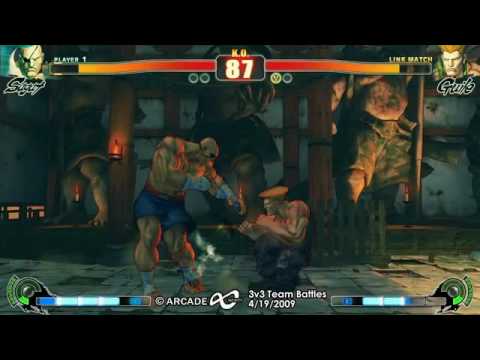 Arcade Infinity SF4 3-on-3 Teams - WB2 Team Balls vs Team Kaiote Uppercut