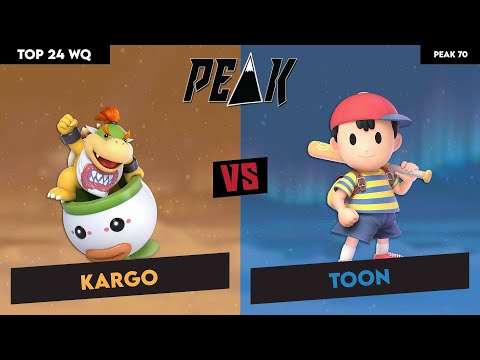 Top 24 WQ Kargo (Bowser Jr) vs Toon (Ness) (Peak 70)