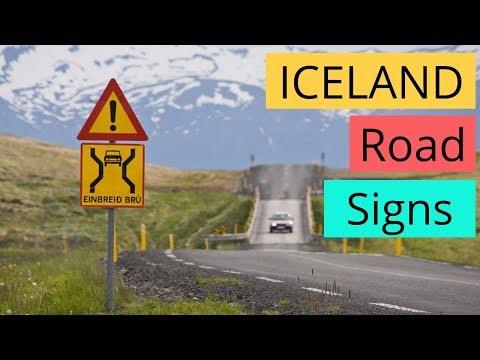 Road Signs For Driving in Iceland