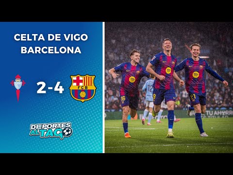 🔥 Con HAT-TRICK de LEWANDOWSKI, el BARCELONA le GANÓ 4-2 al CELTA DE VIGO y PELEA en LA LIGA