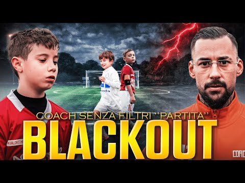 BLACKOUT PIÙ TOTALE 😞! Coach senza filtri “partita” . #football #kids #sports 
