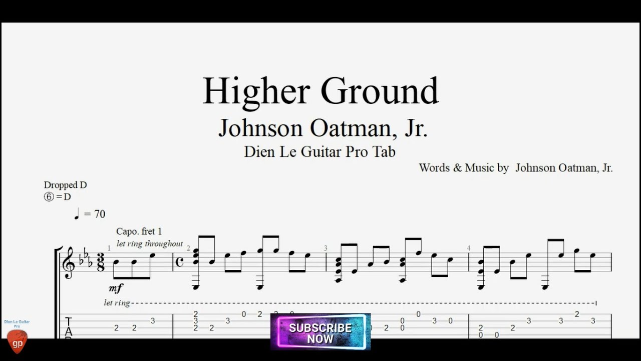 Higher Ground with Guitar Tutorial TABs
