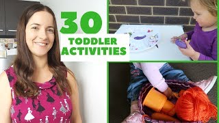 30 TODDLER ACTIVITIES AT HOME  | HOW TO ENTERTAIN A 1-2 YEAR OLD