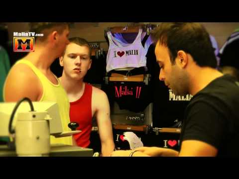 MaliaTV - Shopping @ The T-Shirt Studio Malia (Enur ft. Natasja - Calabria Remix)