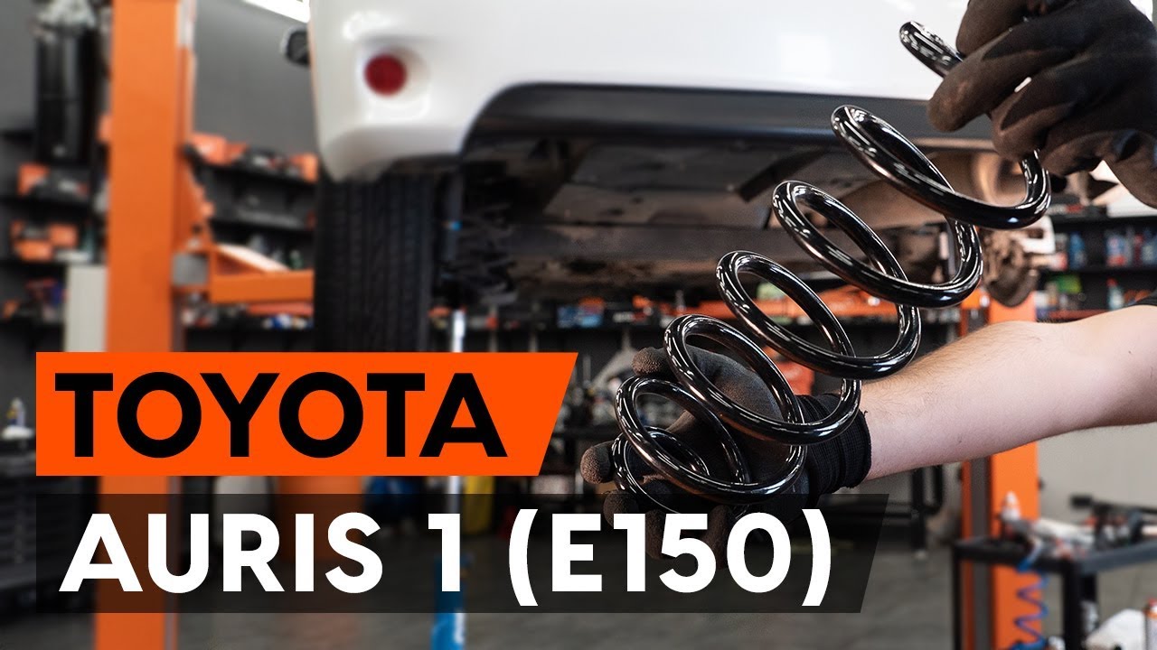 Cómo cambiar: muelles de suspensión de la parte trasera - Toyota Auris E15 | Guía de sustitución