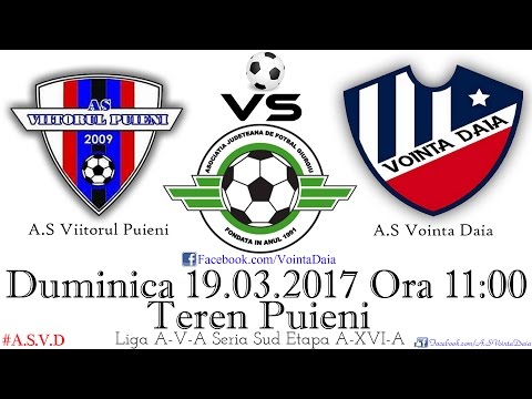 A.S Viitorul Puieni - A.S Vointa Daia | 19.03.2017 Liga 5 Seria Sud Etapa 16 [ Rezumat Video ]