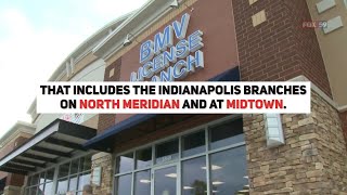 Indiana BMV to temporarily close 8 branches for October, including 2 Indy locations