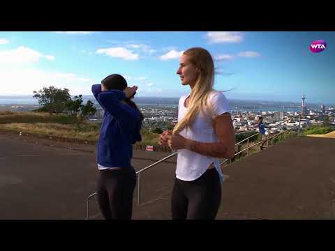 Polona Hercog and Christina McHale explore Mount Eden