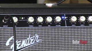 Video thumbnail for Fender Super-Sonic 100 amplifier and Buzz Feiten Signature Elite guitar by Guitar Player Magazine