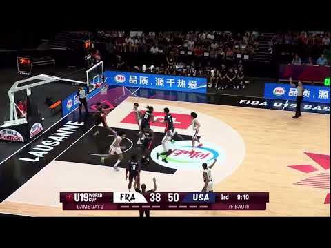 Marc Fodzo Dada Shines vs USA 🇺🇸 | 16 PTS, 3 AST, 3 STL | Top  French Prospect at U19 World Cup 🇫🇷”